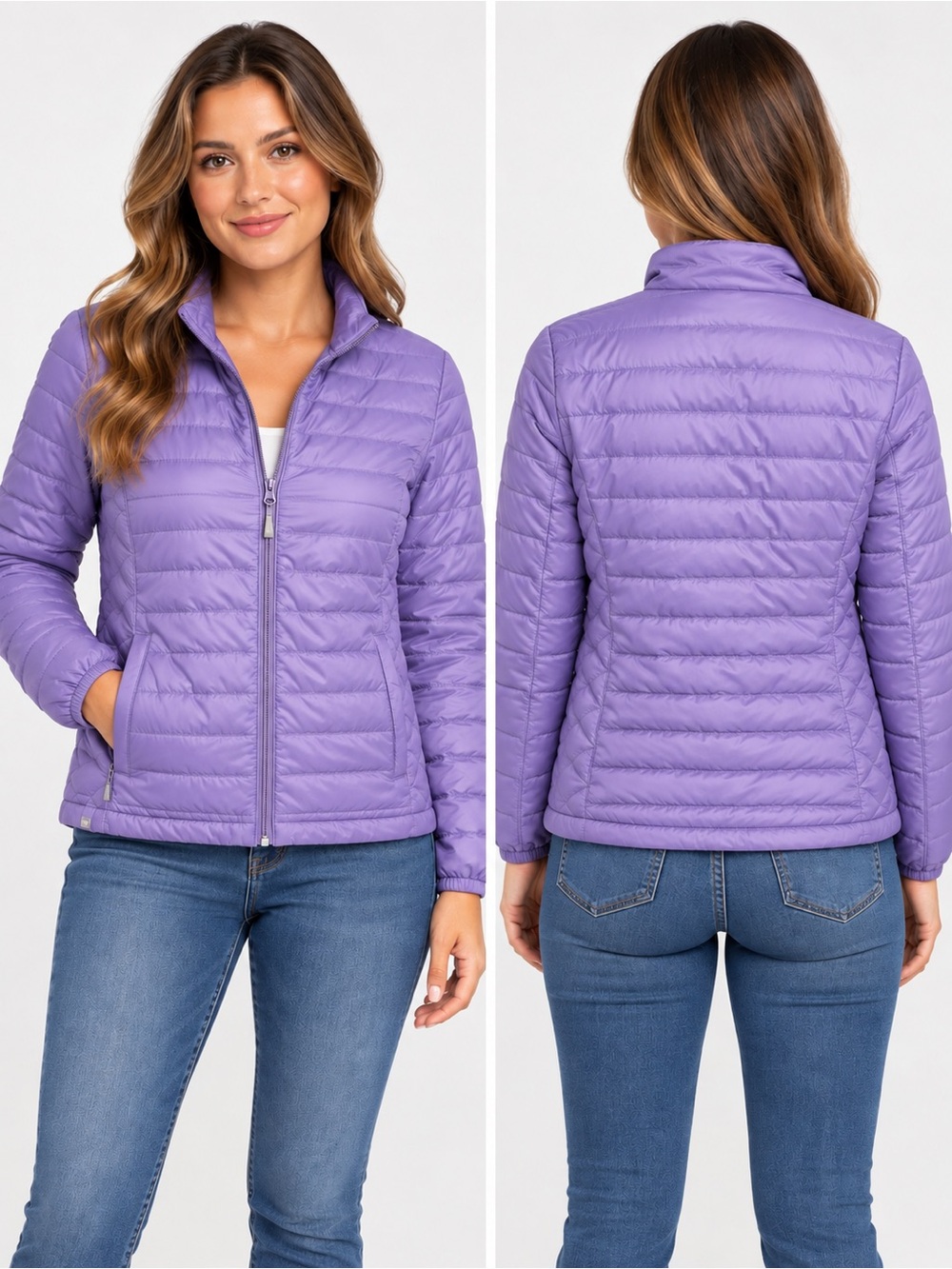 WindRiver Women's Purple Quilted Lightweight Puffer Jacket Size Small